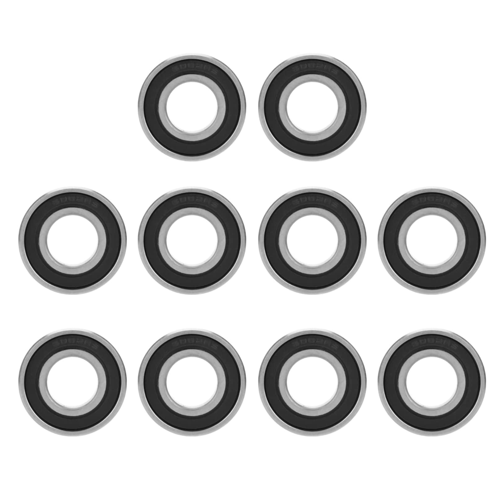 Lot De 5 Roulements à Billes 6002-2RS - 15x32x9 Mm, Double Scellé ABEC-1 - Neuf