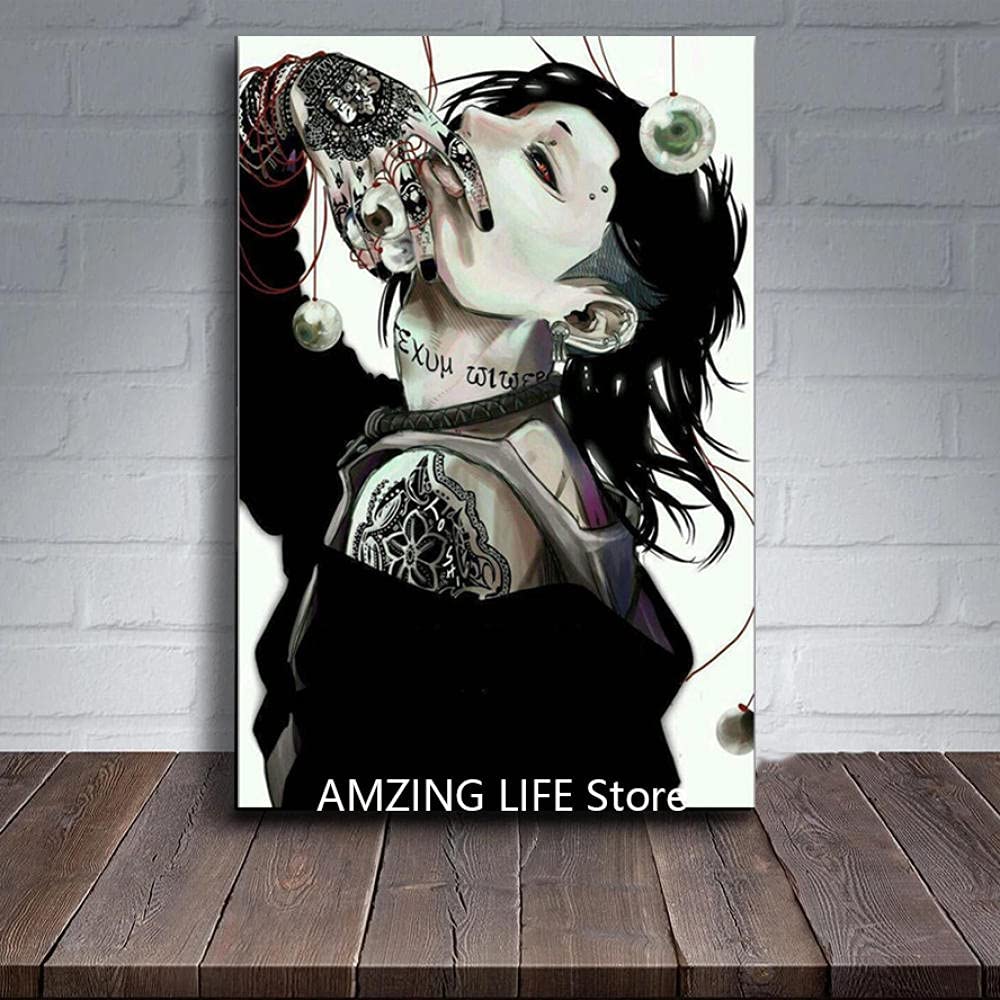 Affiche Tokyo Ghoul 70x70cm sans cadre art mural d'artiste japonais