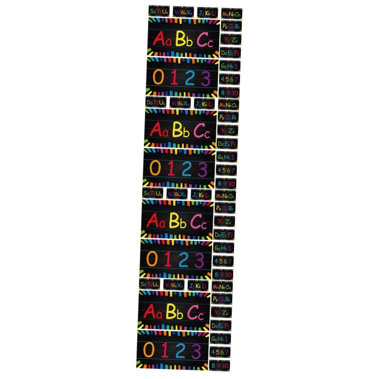 DOITOOL 4 Ensembles Affiche alphanumérique alphabet affiche des nombres d'apprentissage poster educatif lettre decorative stickers enfant approvisionnement des enfants accessoire