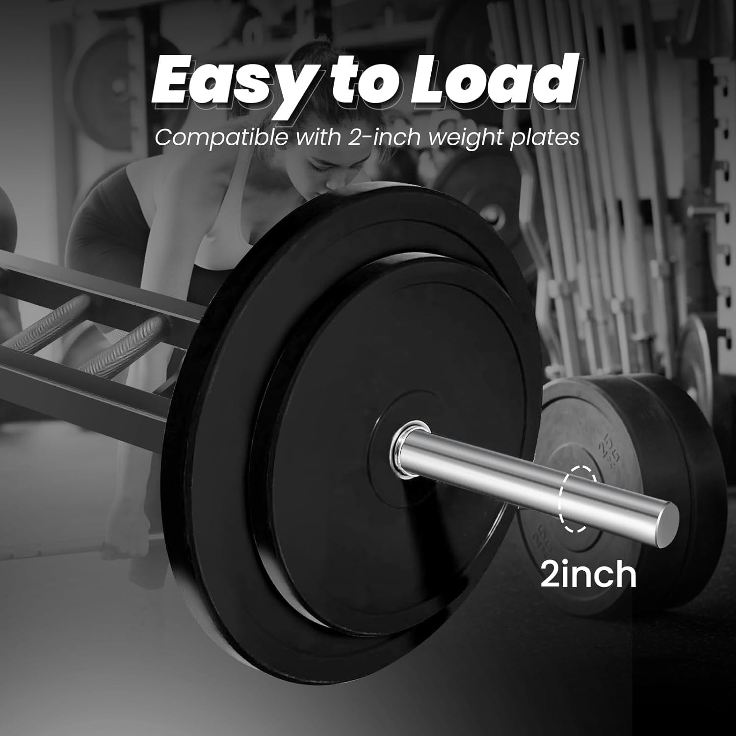 Multi Grip Barbell Swiss Bar | Cambered Barbell Multi Grip Olympic Barbell, Fits 2-inch Olympic Weight Plates, For Home Gym & Support Pressing, Lifting & Curls