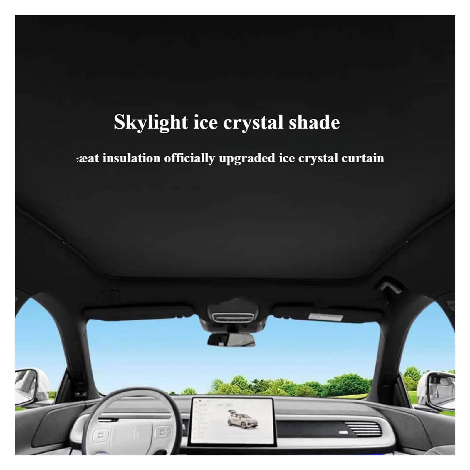 Pare-Soleil Voiture pour Xpeng G6 G9 P7+ Voiture Toit Ouvrant Rideau Occultant Toit Auvent Isolation Thermique(G6 Black)