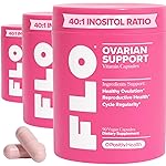 O Positiv FLO Ovarian Health Support - Hormone Balance for Women with DIM, Myo & D-Chiro Inositol, Folic Acid - Ovulation & Cycle Support - 30 Servings (Pack of 3)