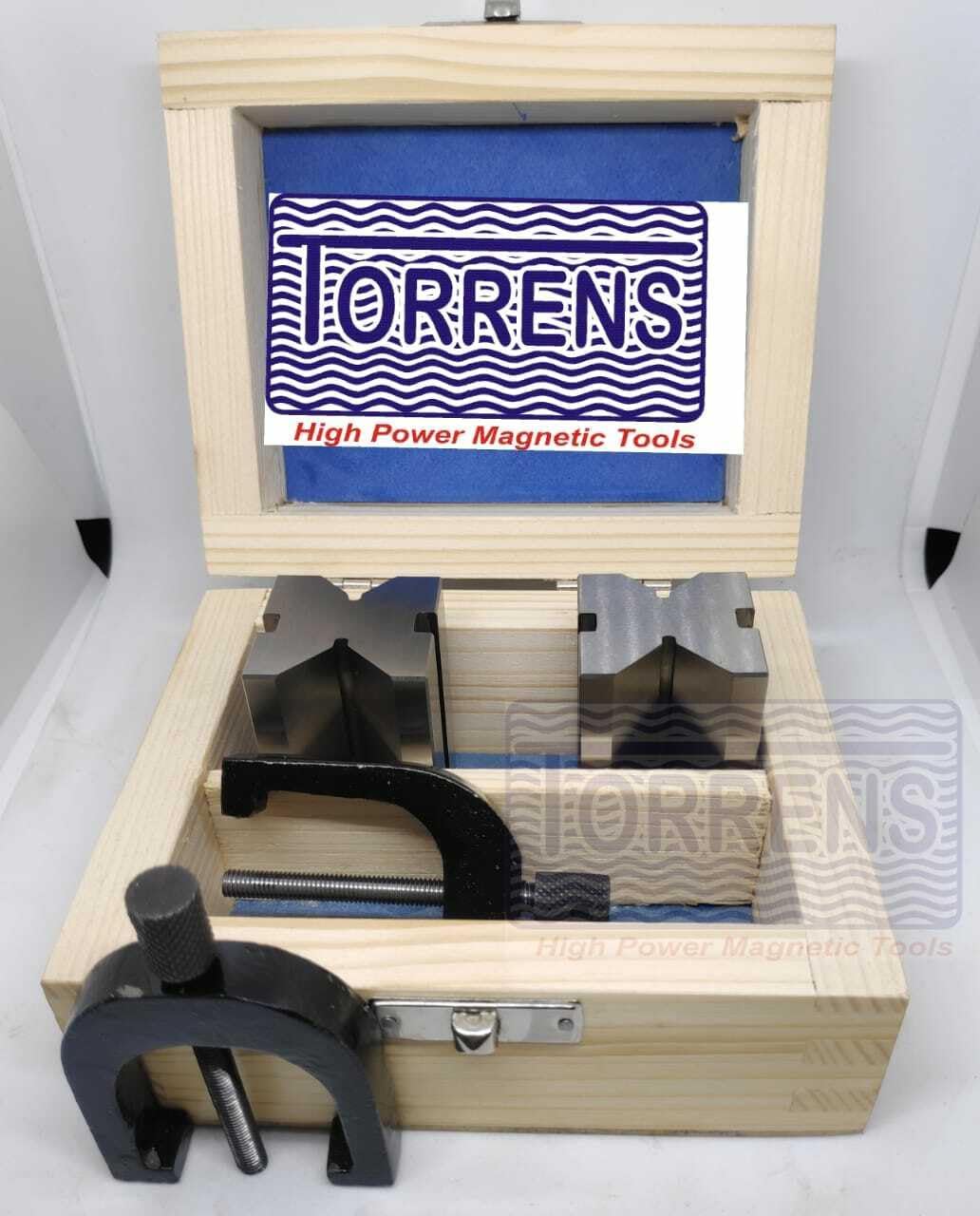 New V-Block and Clamp Hardened Steel 90 Degree Angle 1 5/8"x 1-1/4" x 1-1/4" USA-Amz482