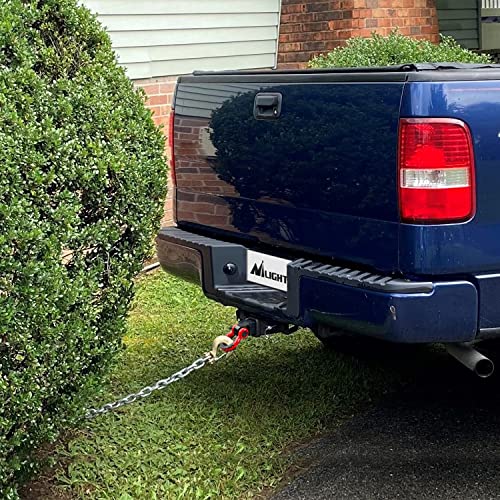 Image of Nilight Shackle Hitch Receiver 2Inch 45000 LBs Breaking Strength 3 /4 inch D Ring Shackle w /Trailer Hitch Pin Heavy Duty Solid Recovery Towing Kit for Trucks Jeeps Off-Road