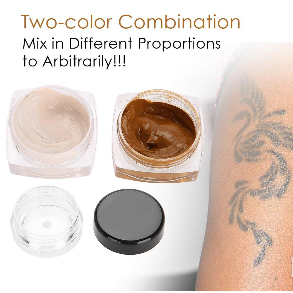 Tattoo Concealer,Scar Concealer,Makeup Concealer,Cover Tattoo,Birthmarks/Vitiligo, Waterproof Concealer, Professional Waterproof Tattoos Cover Up Makeup Concealer Set : Everything Else