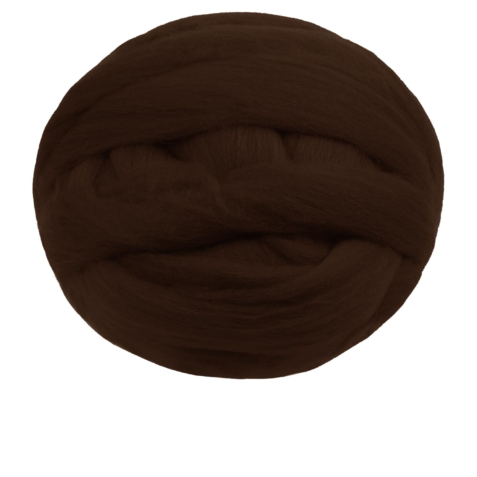 JeogYong Needle Felting Wool, 7.05oz Wool Roving Chunky Wool Yarn, Yellow-Brown Wool Roving Yarn for Needle Felting, Wet Felting, Felting Projects, DIY Crafts