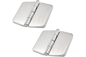 MARINE CITY Grade 316 Stainless Steel Velo Hinges with Heavy-Duty Design and Durability