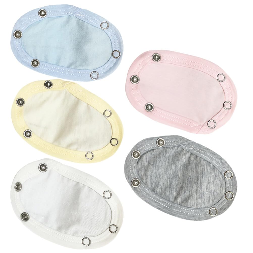 SOIMISSSOIMISS 5pcs Baby Bodysuit Extender Jumpsuit Extender Baby Romper Suit Partner Utility Baby Gap Lengthening Piece for Baby Boys Girls Toddler