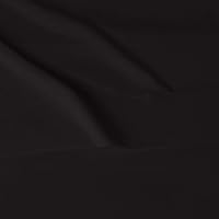 Vista 3 de Yaxa Basics Juego de 3 sábanas de microfibra ligeras súper suaves y de fácil cuidado con bolsillos de 14 pulgadas de profundidad, tamaño Negro
