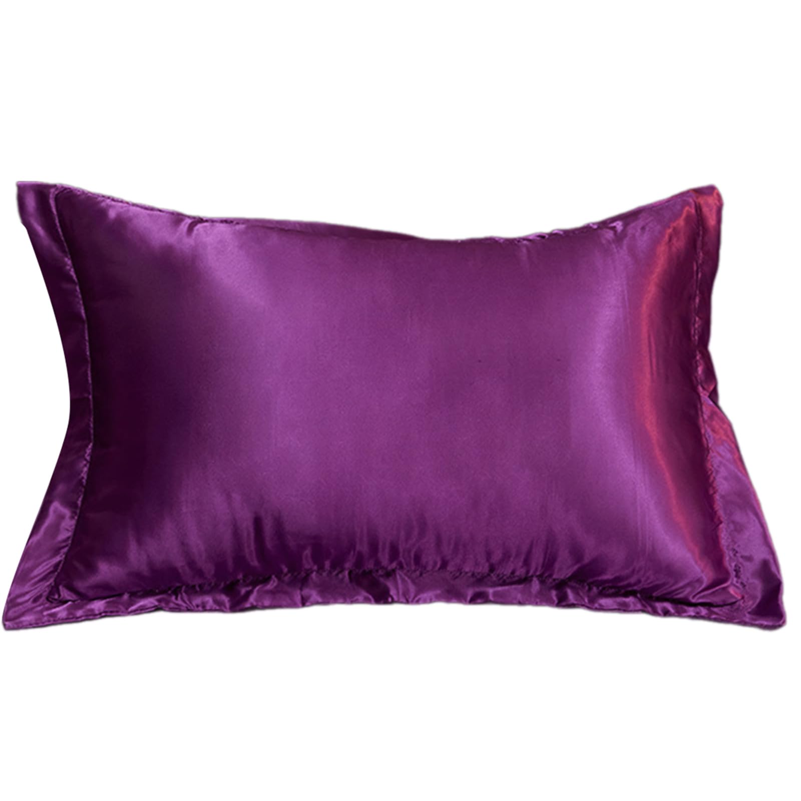 Pillow Case Simulated Silk Pillowcase Sleeve Durability Colorfast Invisible Zippered Pattern Easy Removal Breathable Pillow Sleeve