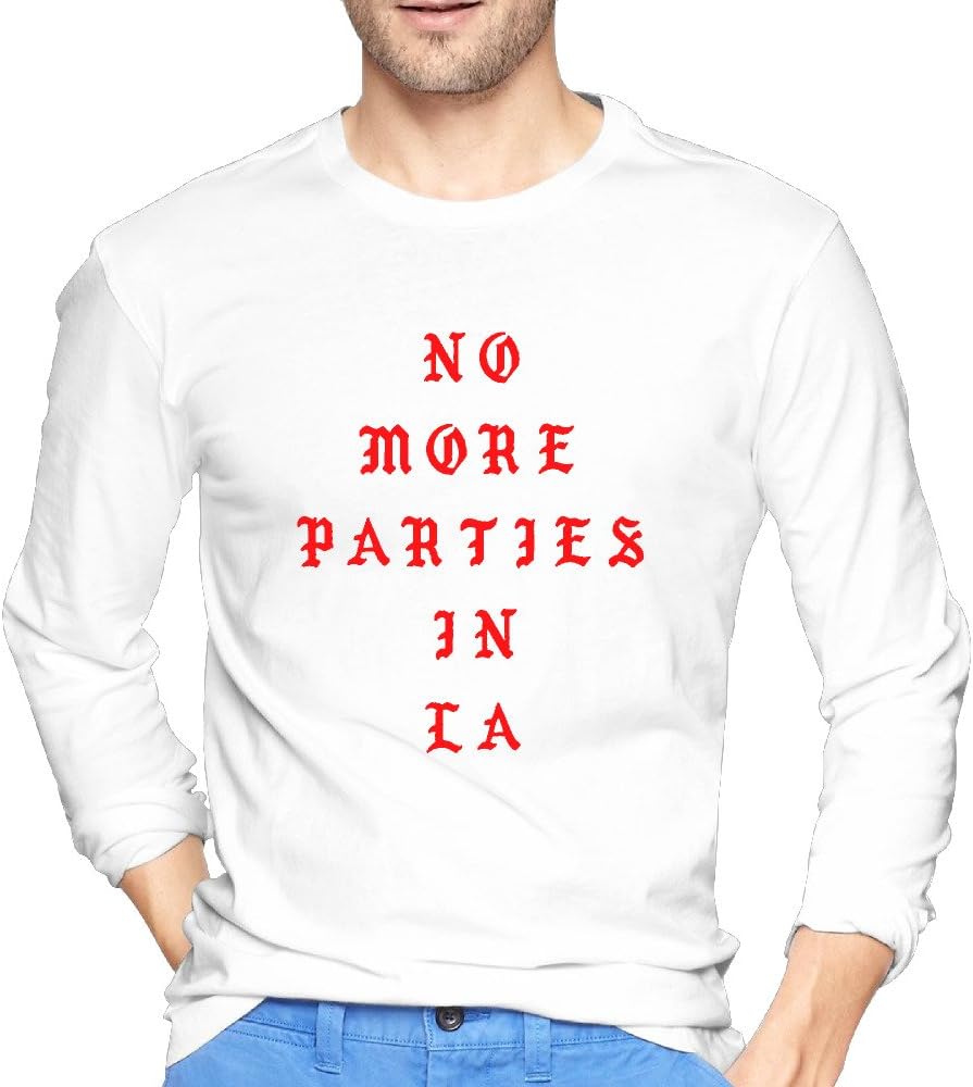 Mens No More Parties In LA Cherished O Neck Long Sleeve T Shirts