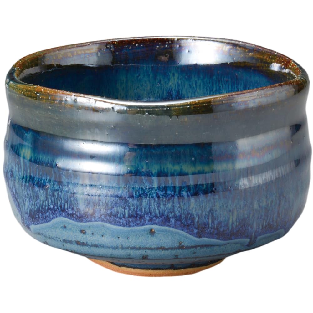 Mino Ware Namako Glaze Matcha Chawan Bowl 4.7in Ceramic Tea Ceremony Japan
