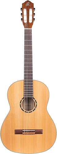 Miniatura 201 de Serie Familiar Guitarra Clásica de Nylon Tamaño 1/4 con Bolsa Tapa de cedro - Natural - Satén