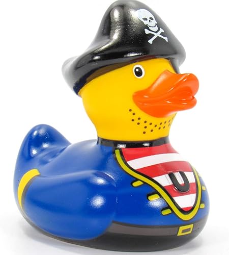 Juguete de baño de pato de goma pirata de Bud Duck  Elegante embalaje de regalo - "Shiver me timbers!"  Seguro para niños  Coleccionable