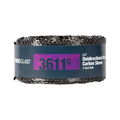 Miniatura 10 de Fibre Glast Funda unidireccional de fibra de carbono  Tubo de grafito de alta resistencia para unir y reforzar mangueras, palos de hockey, remos,