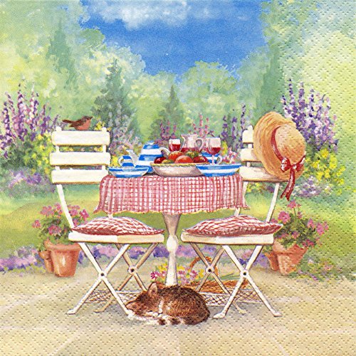 Preisvergleich Produktbild JET PAPIER GMBH Servietten 33x33cm 20 St Deux Coeurs Unis