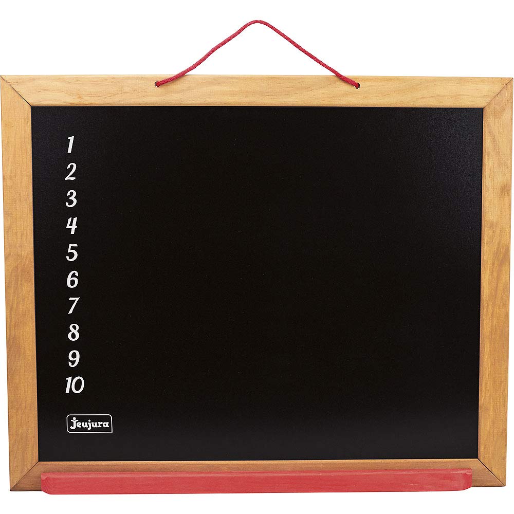 Jeujura - 8788-Tableau en Bois-Tableau Mural Reversible en Bois - 67 x 55, Blanche