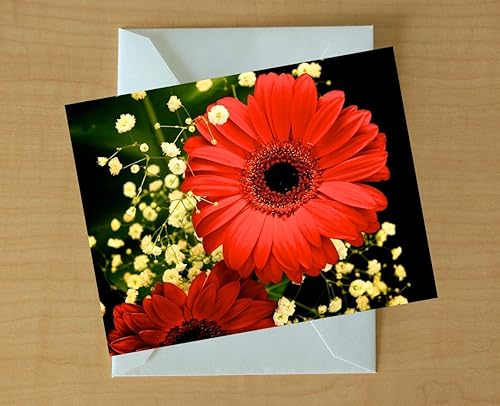 Miniatura 2 de Blank Note Cards Set, Original Art Blank Greeting Cards, Eco Friendly Notecards with Ikebana Flower Photo, Eco Friendly Recycled Paper Stationery