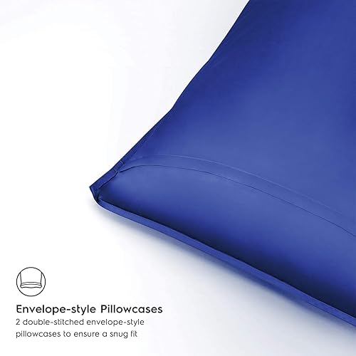 Miniatura 5 de Tafts Juego de funda de edredón de bambú, tamaño Queen, juego de edredón de viscosa de bambú 100% orgánico, edredón de bambú 400TC y 2 fundas de