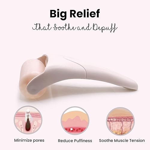 Miniatura 5 de ROSELYNBOUTIQUE Rodillo de hielo de crioterapia para masajeador de arrugas faciales, regalos de cuidado personal, herramientas faciales