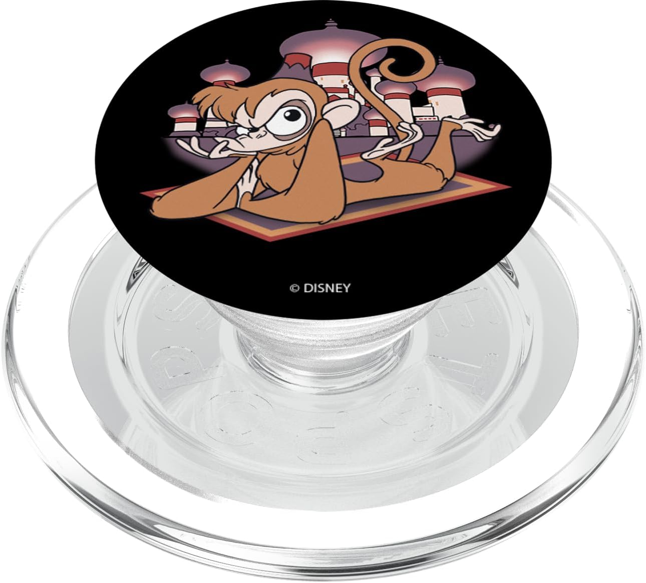 Disney Aladdin Abu Grumpy In Agrabah Portrait PopSockets MagSafe PopGrip for iPhone
