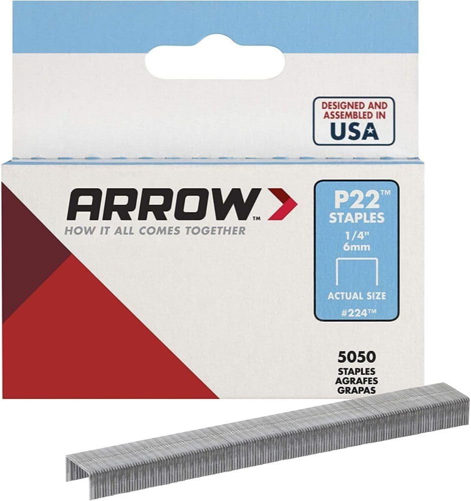 224 Genuine P22 1/4-Inch Staples, 5,050-Pack Pack of 4