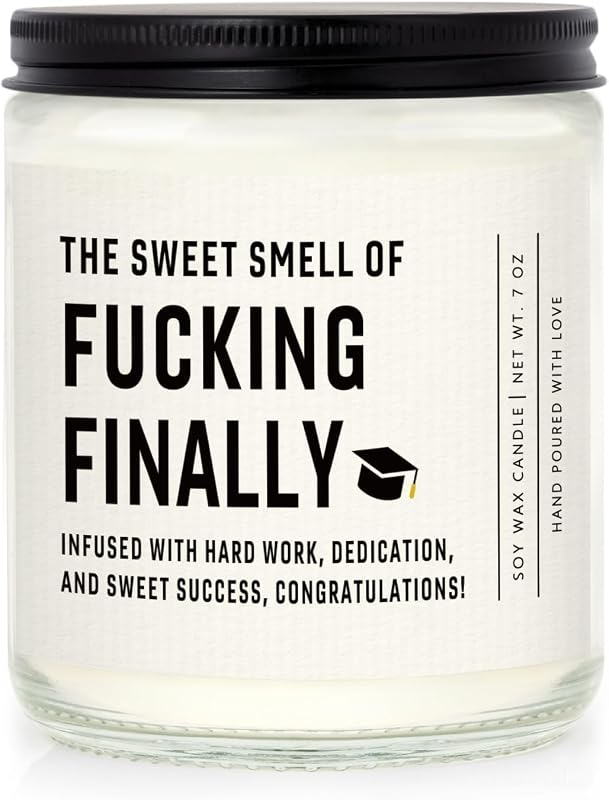 Funny Graduation Lavender Scented Candle, 7oz