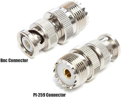 Miniatura 8 de Antena CB de 27 MHz, antena de radio CB de mano, montaje magnético, antena de radio CB de 14 pulgadas PL259 y BNC macho compatible con Cobra Midland