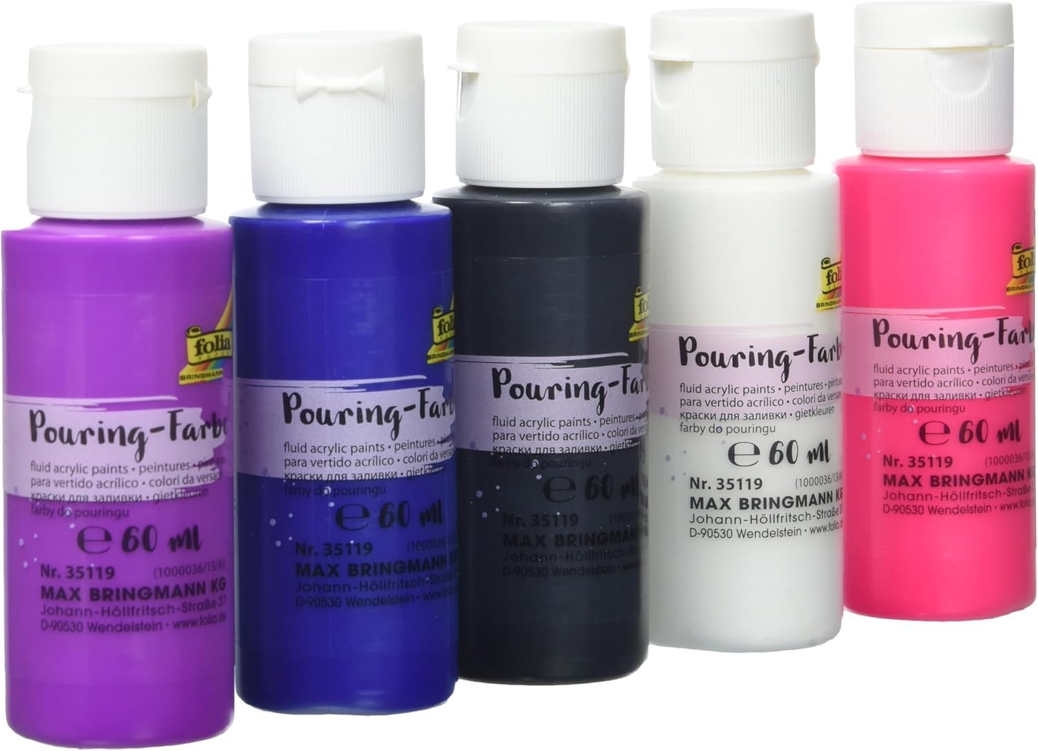 Set De 5 Tubes D'acrylique De 150ml - Créa