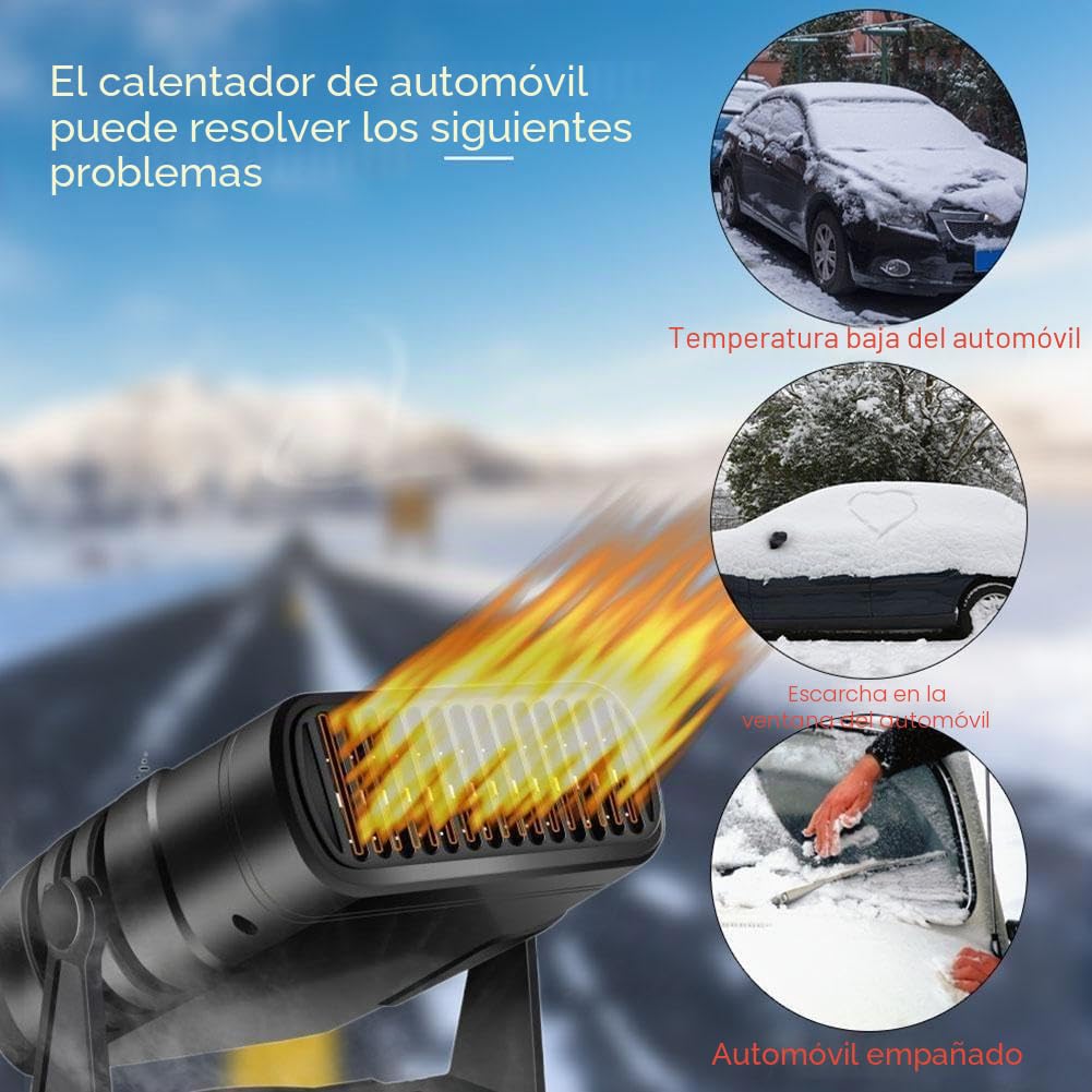 Ventilador y calentador de coche 2 en 1 de 12 V y 24 V, 120 W y 200 W, desempañador eléctrico para parabrisas, secador, desempañador, descongelador, desempañador para campervan que desempañador