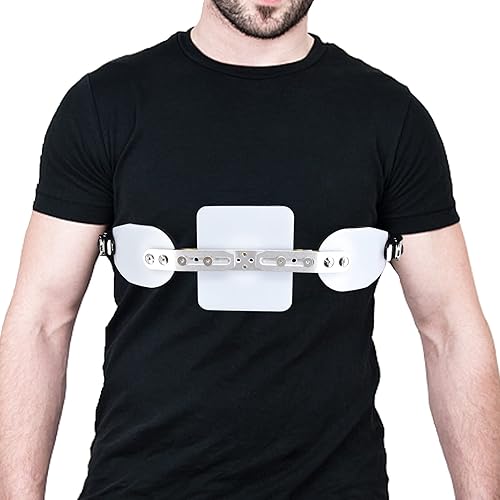 Shuyan Jiao Pectus Carinatum Orthosis, soporte de ortesis de pecho de paloma, soporte de pecho médico ajustable para pectus excavatum, varillas de