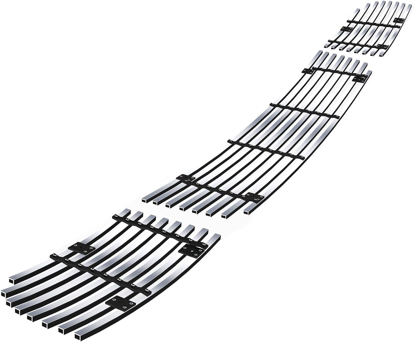 APS Compatible with Volkswagen Rabbit 2007-2009 Lower Bumper Horizontal Billet Front Grill Grille Insert S18-A53556V