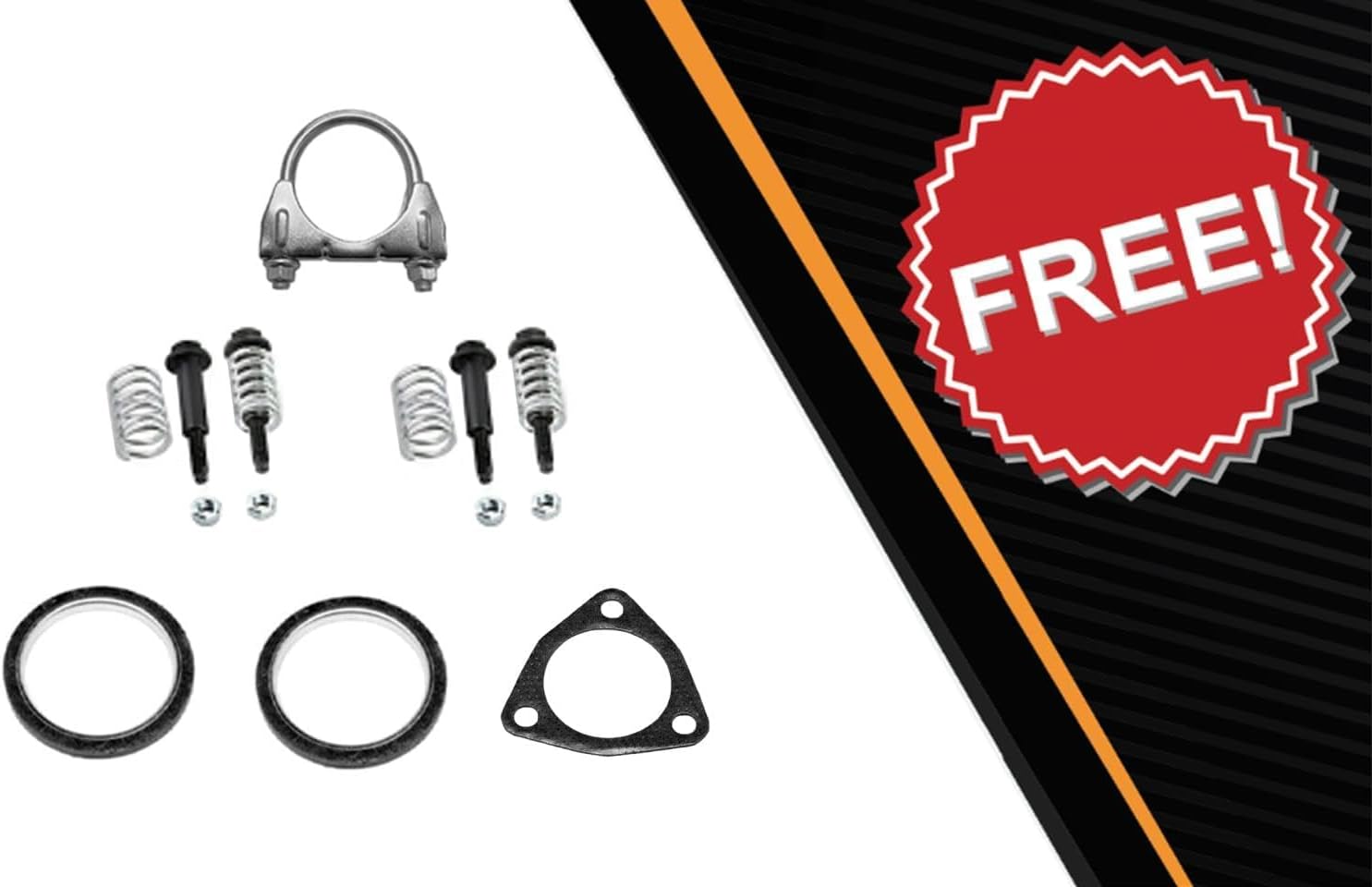Exhaust Catalytic Resonator Pipe and Muffler Kit Compatible with Honda CR-V 2002-2004 2.4L | EPA-Approved | Stainless Steel | Northeastern Exhaust | Free Gaskets, Clamp, and Bolt Kit