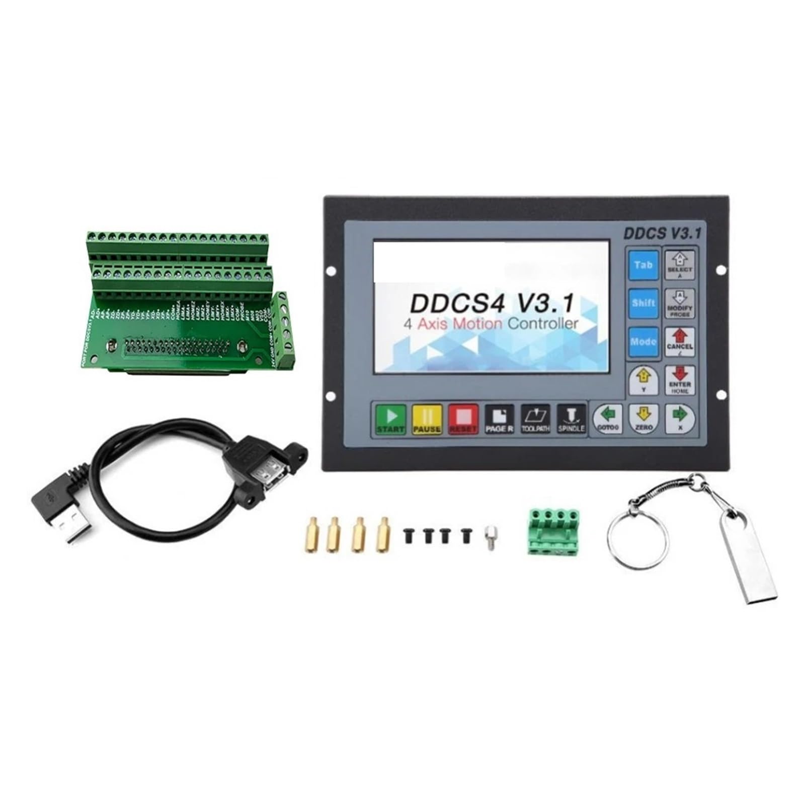JVDDI DDCSV3.1 CNC Offline Motion Control System Motor Controller Instead Of Metal Housing(DDCSV3.1 4-axis)
