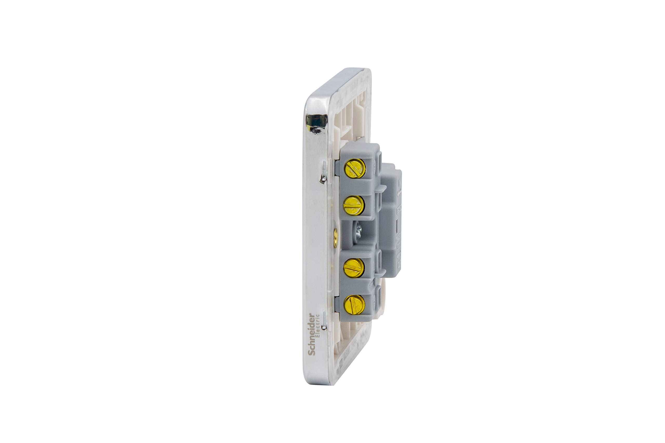 Schneider Electric Lisse GGBL5000BMB Unité de connexion à fusible unique sans commuté 13 A Bronze moka avec insert noir
