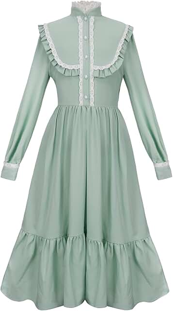 Pioneer Dress Colonial Dress Victorian Costumes Prairie Dress for Girls ...
