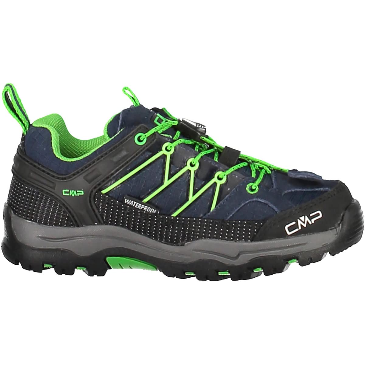 CMP Kids Rigel Low Trekking Shoes Wp, Scarpe da trekking Unisex - Bambini e ragazzi, B.Blue-Gecko, 28 EU