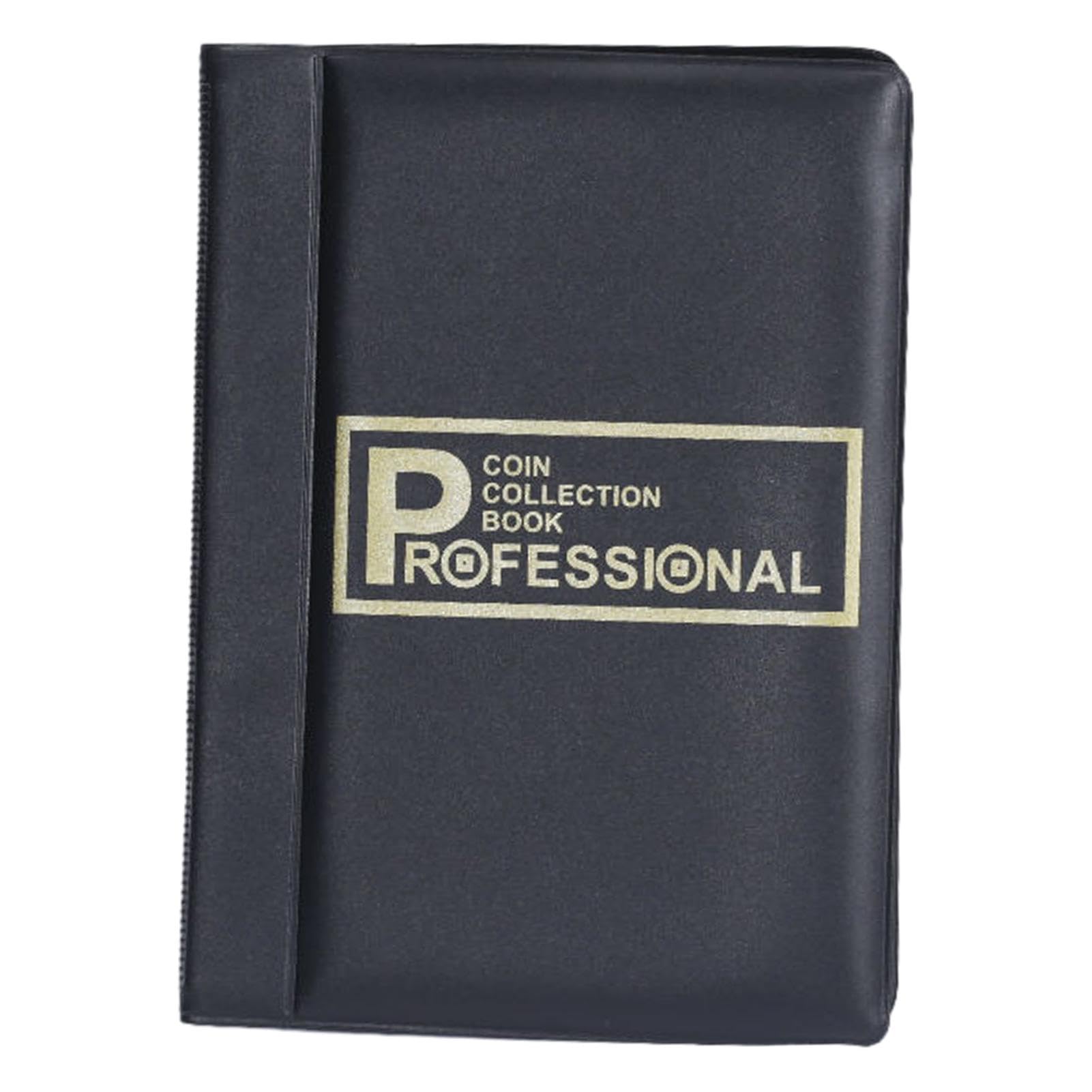 동전 바인더 120포켓 동전 수집 앨범 동전 바인더 보관함 10페이지 동전 보관함 동전 수집 앨범 책(블랙)