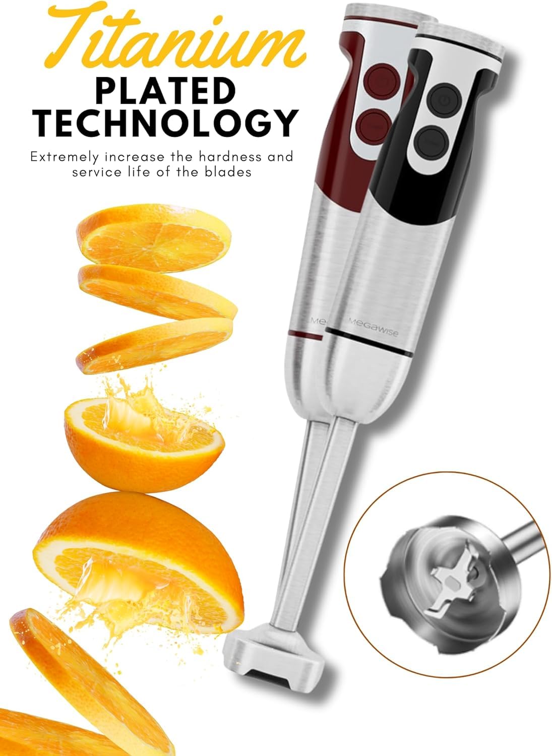 Megawise Pro Titanverstärkter 5-in-1-Stabmixer – Bild 5