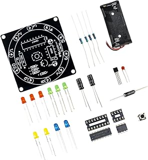 Anfängerfreundliches Lötprojekt zum Bauen von beleuchtetem Roulette-Rad und Simulator-Shake-aktiviertem Rad