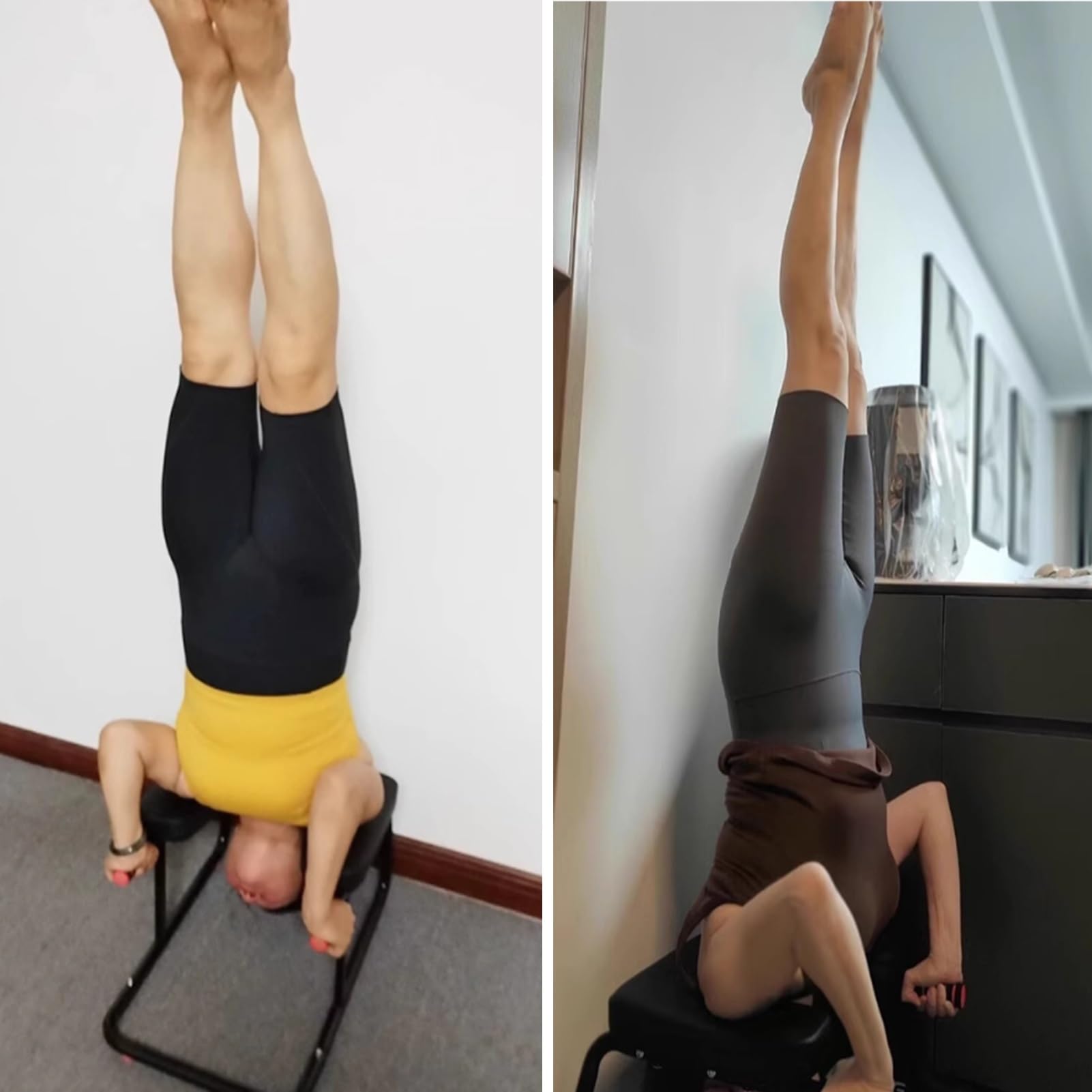 Sedia For Inversione For Yoga, Sgabello For Verticale Sulla Testa For Trainer For Piedi, Panca For Verticale For Yoga, Sgabello A Forma Di U Con Maniglie