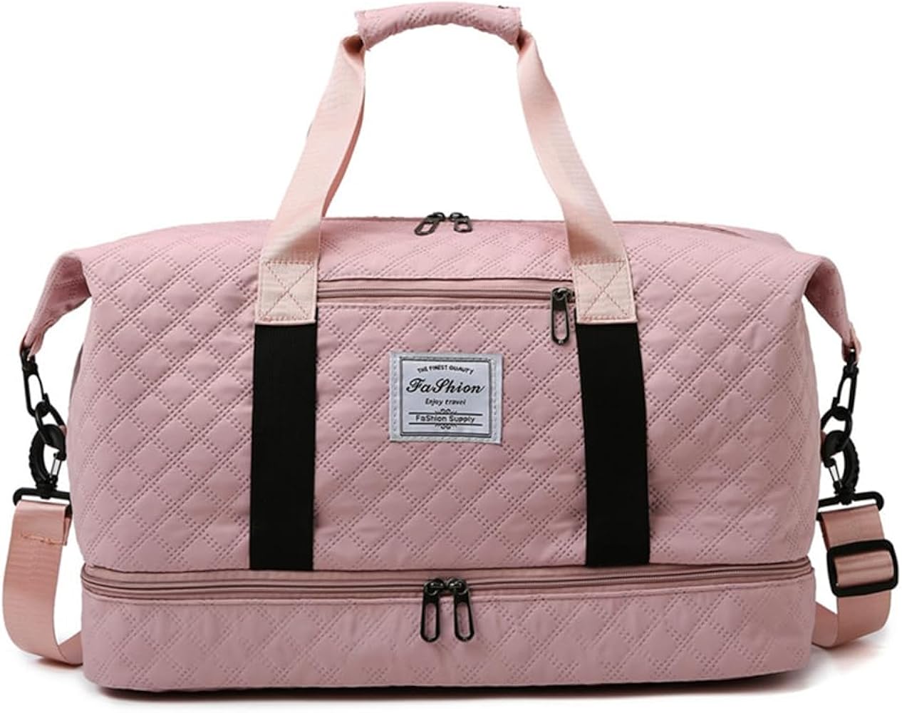 Amazon | キルティング トラベルバッグ 大容量旅行 ボストンバッグ