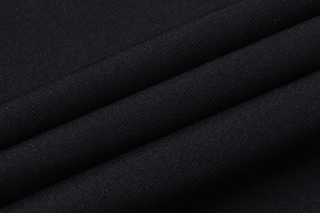 jeansian Men's Sport Outdoor Quick Dry Polo T-Shirt LSL267 Black L - Image 4