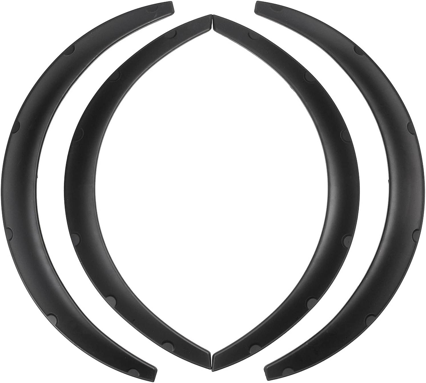 for BMW 4Pcs Car Mudguard Mud Guard for Fender Flares Flexible Wheel Eyebrow Wheel Arches Black Universal Wheel Brow Fenders