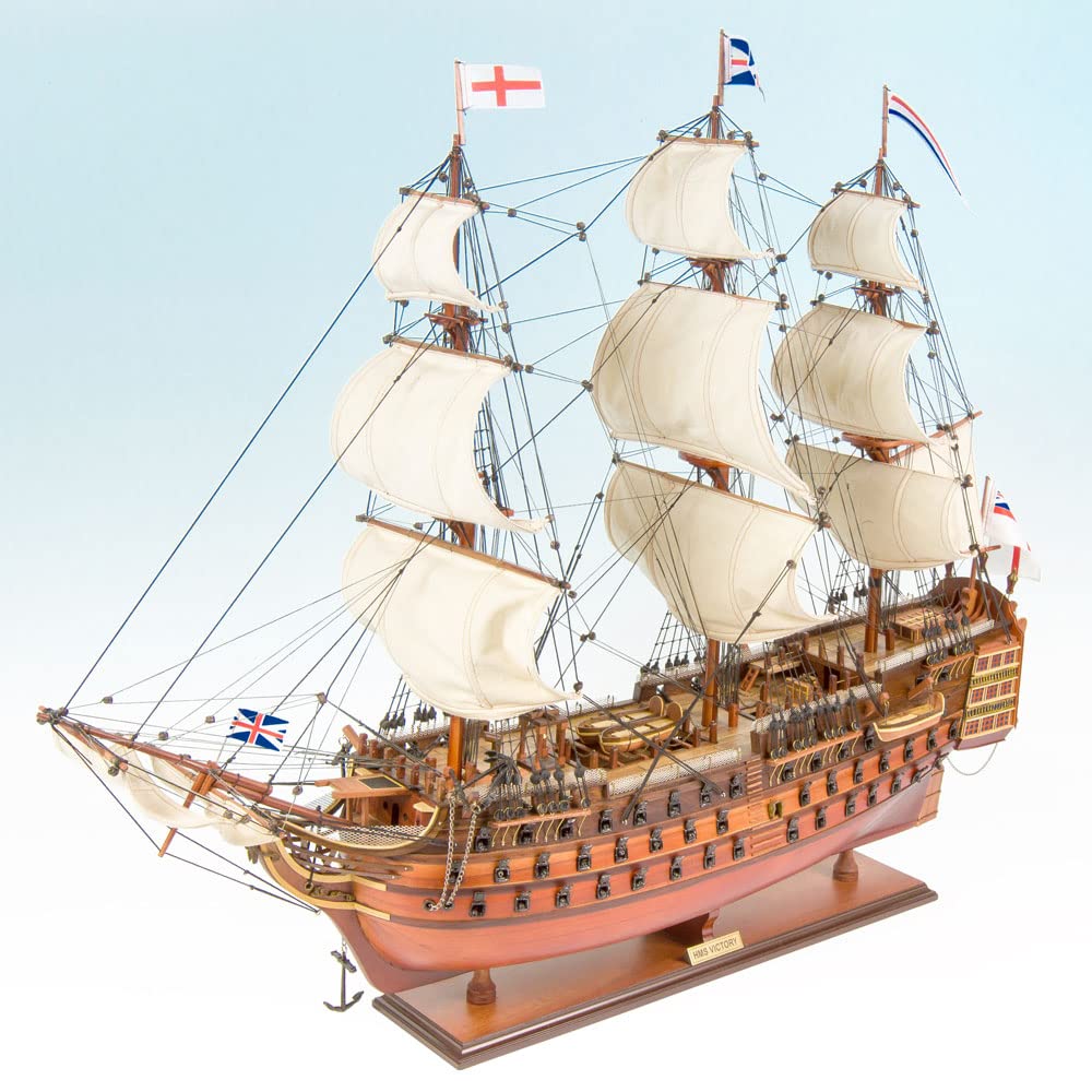 Buy HMS Victory Wooden Model Ship 37.4" Fully Assembled Handcrafted