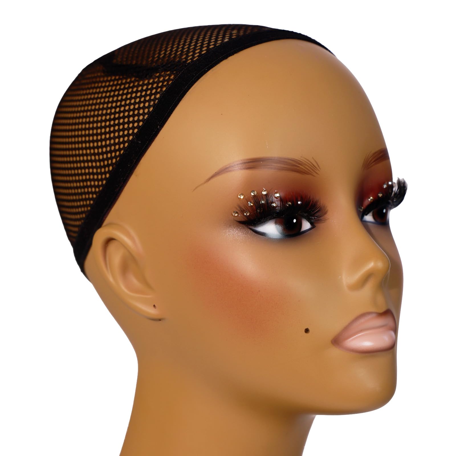 4 Pz Commercio All'ingrosso Femminile Plastica Testa di Manichino Modello Realistico Teste Per Parrucca Cap Collana Orecchini Display Prop