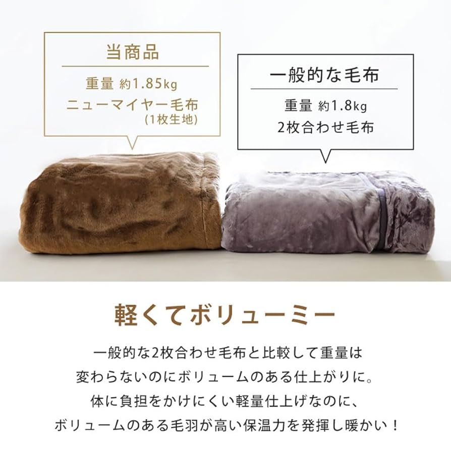 ★未使用　タグ付き　西川　極暖　高級毛布　アクリル毛布　140×200 Amazon｜西川 毛布 アクリル シングル 【西川×泉大津】 泉大津産