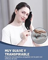 Vista 5 de Máscara de dormir de lujo MZOO para hombres y mujeres que duermen de lado, máscara de dormir 3D sin presión en los ojos, máscara de noche