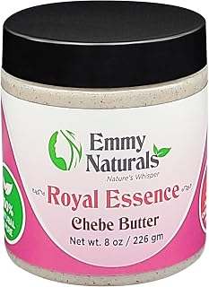 Emmy Naturals Chebe Hair Butter for Hair Growth - Made with Organic Chebe Powder - Softening and Moisturizing Hair Butter - Deeply Condition, and Strengthen Damaged, Dry & Over Processed Hair (8 oz)