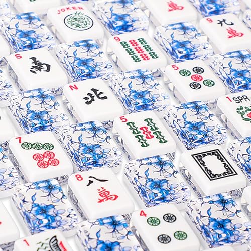 Fichas American Mahjong con Bolso de Transporte miniatura 4